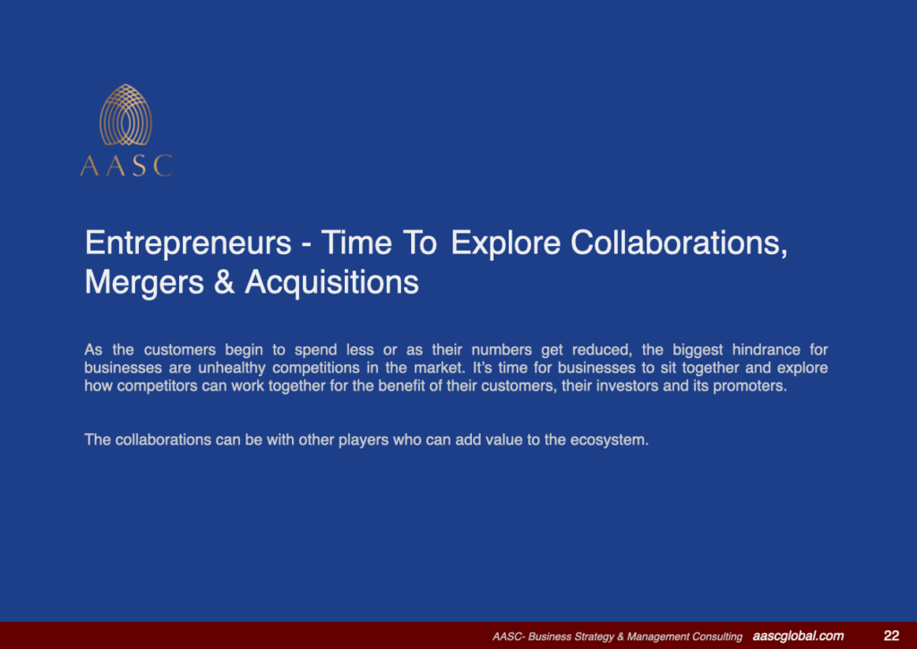 Entrepreneurs Time To Explore Collaborations, Mergers & Acquisitions